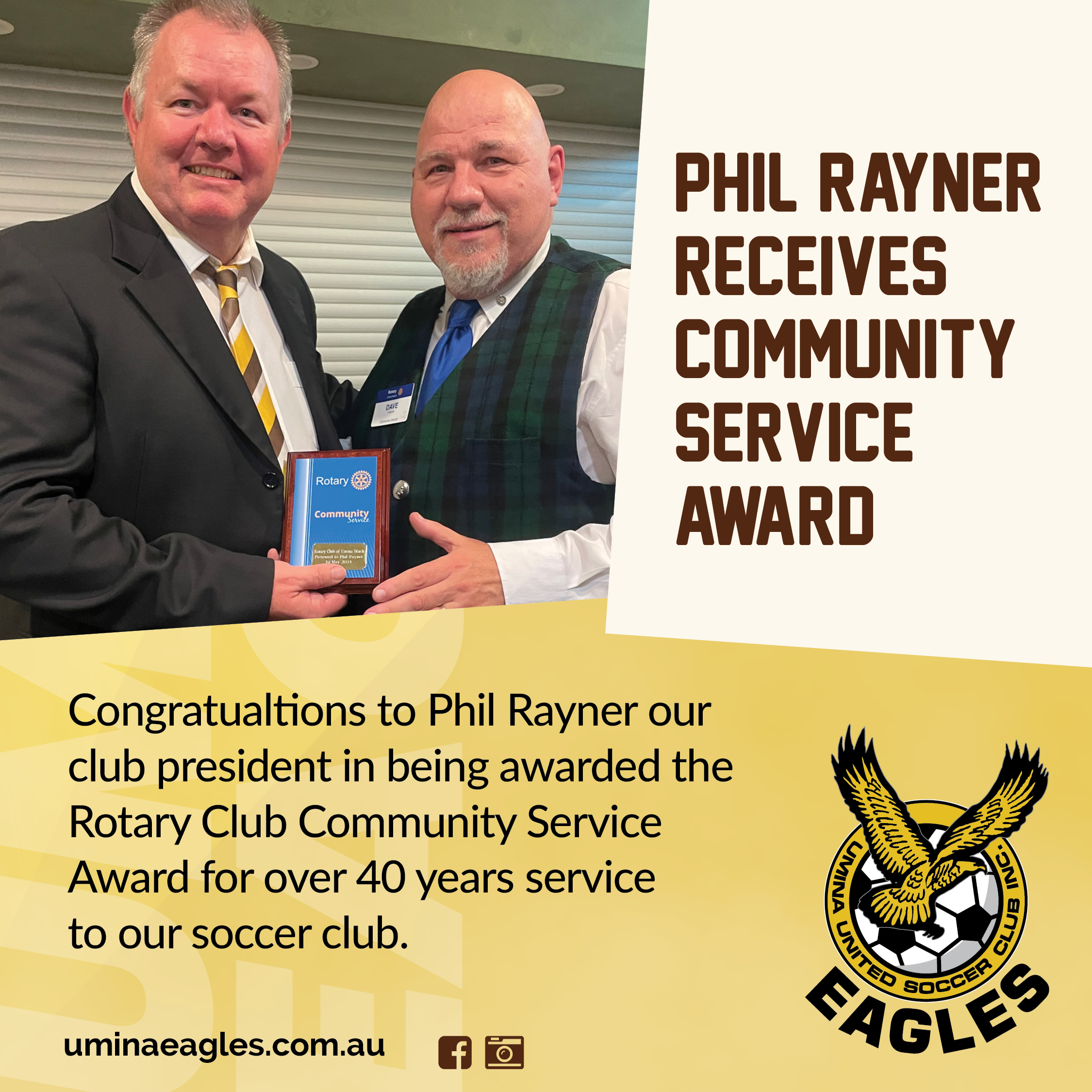 Phil Rayner community service award